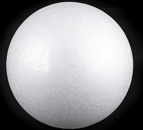 Koule Ø7,5 cm polystyren Varianta: bílá, Balení: 10 ks