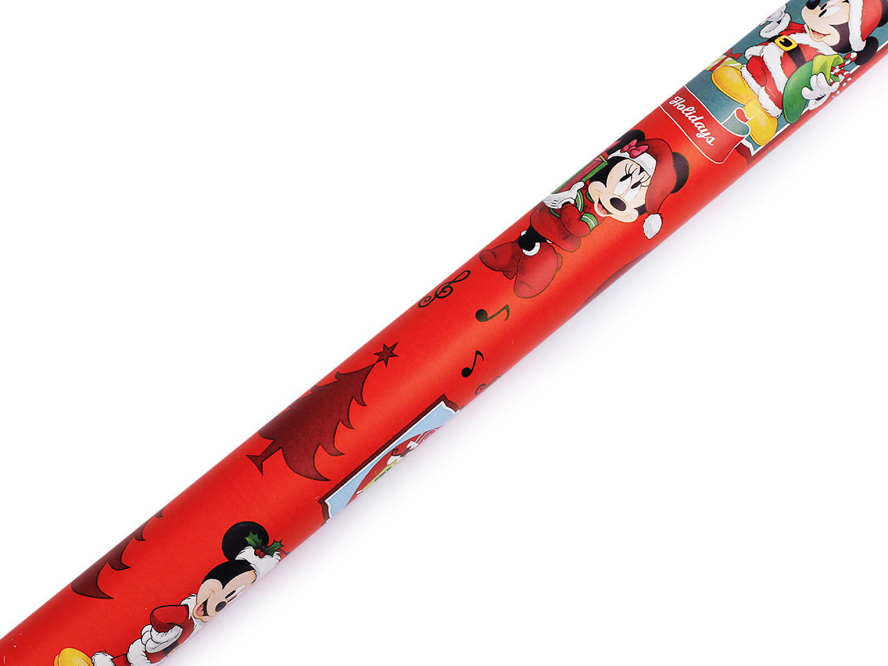 Balicí papír Disney vánoční 0,7x2 m Varianta: 9 červená Mickey mouse, Balení: 1 ks