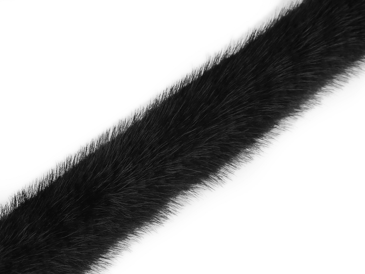 Všívací oděvní / dekorační kožešina šíře 3 cm Varianta: 5 černá, Balení: 1 m