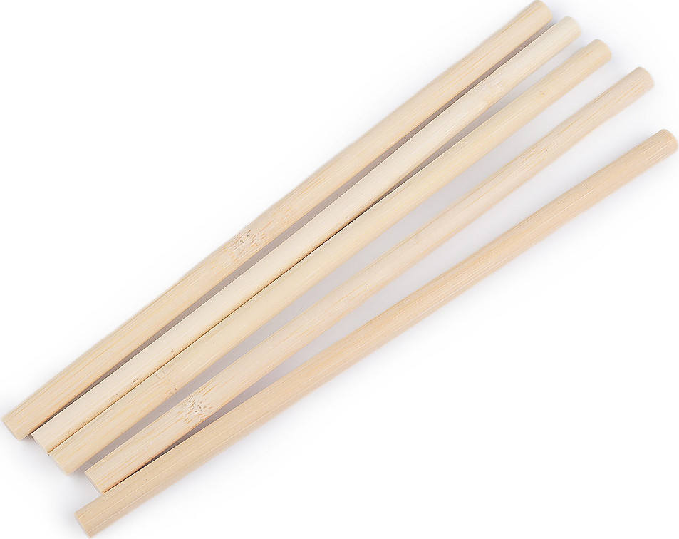 Dřevěné tyčky délky 15; 20 a 30 cm macrame Varianta: 2 (20 cm) přírodní sv., Balení: 5 ks
