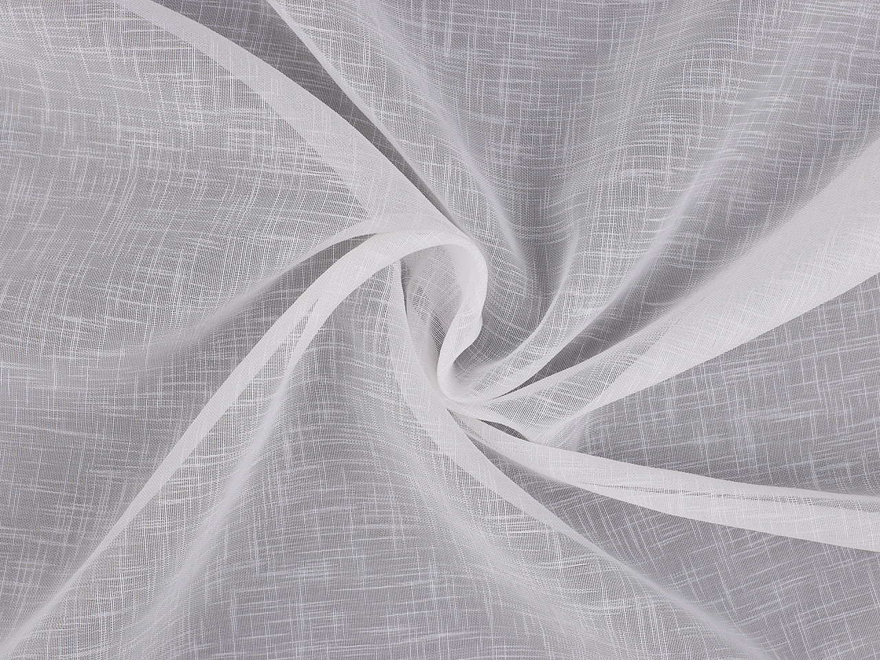 Záclona / voál strukturovaný s olůvkem šíře 276 cm Varianta: Off White, Balení: 1 m