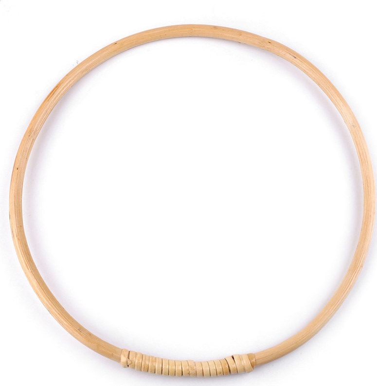 Bambusový kruh na lapač snů / k dekorování Ø25 cm Varianta: 1 bambus světlý, Balení: 1 ks