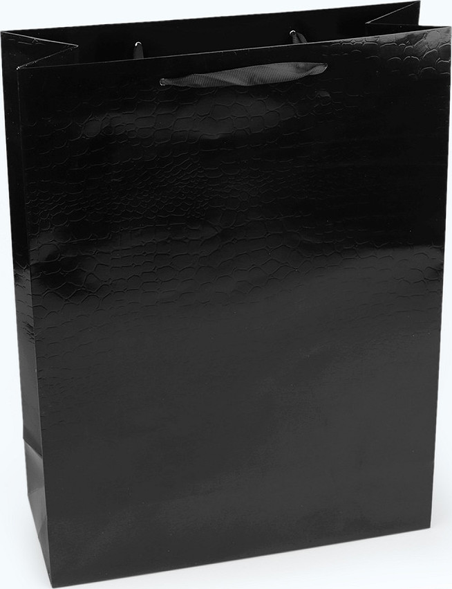 Dárková taška metalická Varianta: 4 černá, Balení: 4 ks