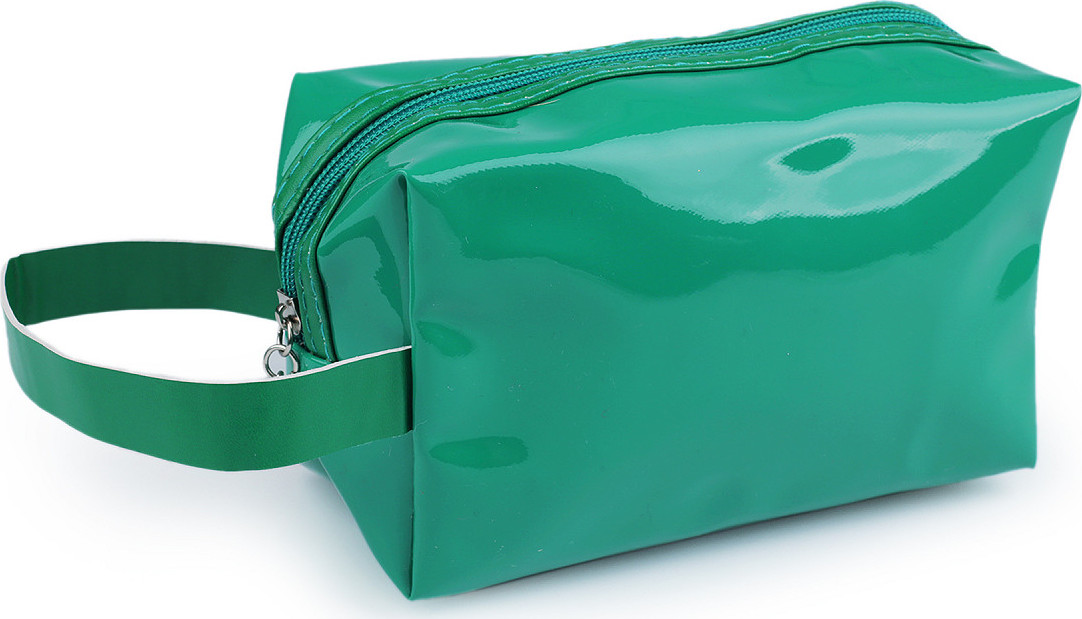Pouzdro / kosmetická taška s poutkem 11x18 cm Varianta: 1 zelená smaragdová, Balení: 1 ks