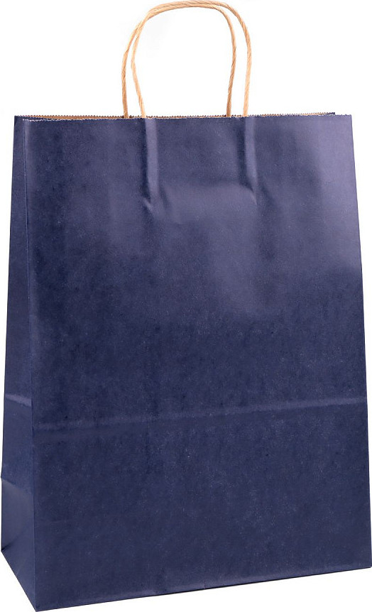 Dárková taška Varianta: 6 modrá tmavá, Balení: 12 ks