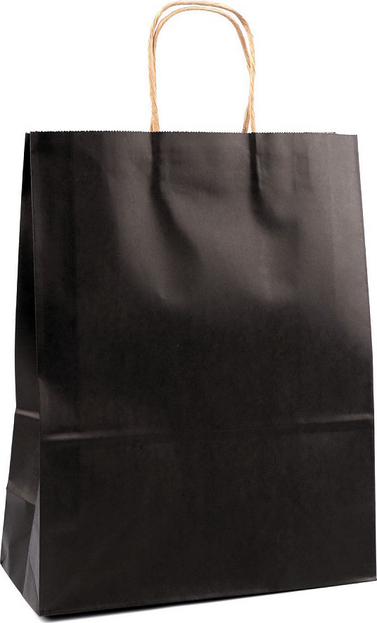 Dárková taška Varianta: 8 černá, Balení: 12 ks