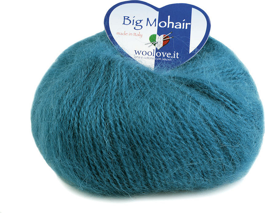 Pletací příze Big Mohair 25 g Varianta: 8 (7441) petrolejová, Balení: 1 ks