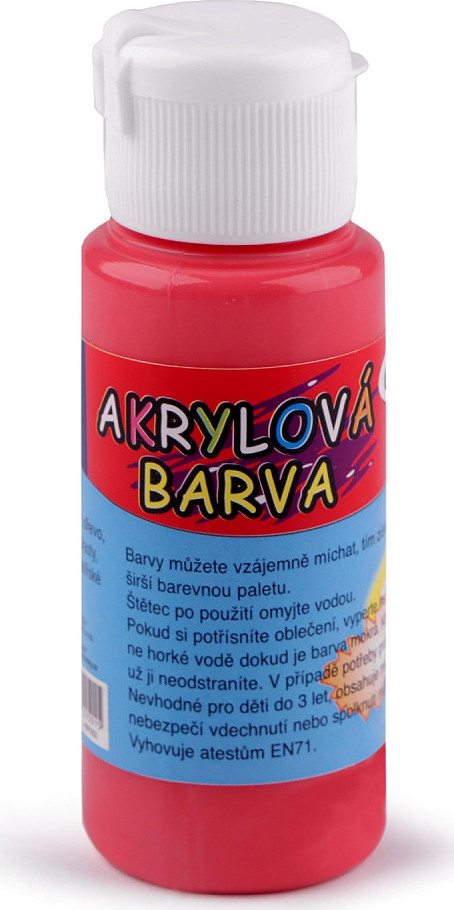 Akrylová barva 60 ml Varianta: 8 černá, Balení: 1 ks