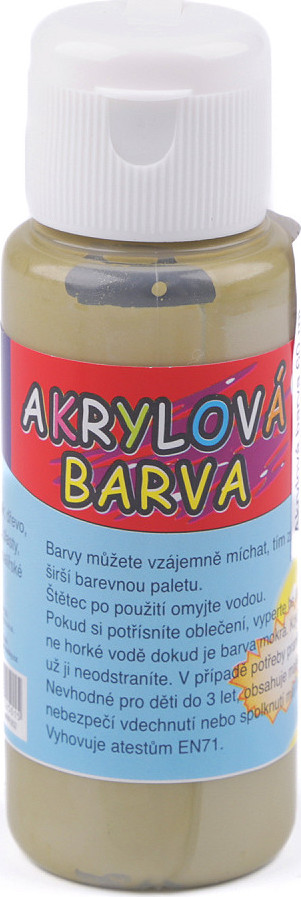 Akrylová barva 60 ml Varianta: 8 černá, Balení: 1 ks