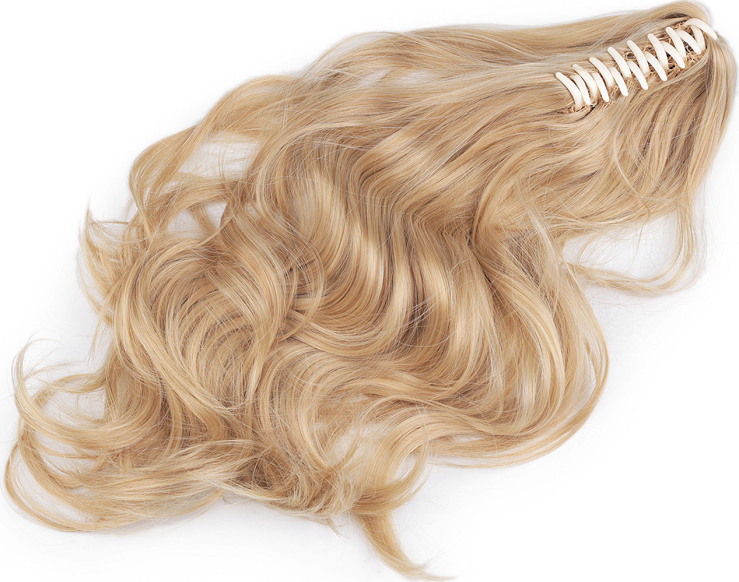 Vlasový příčesek cop se skřipcem Varianta: 1 blond, Balení: 1 ks