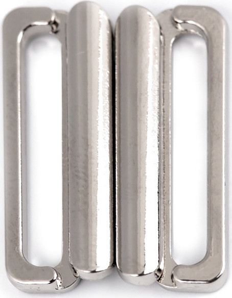 Plavkové zapínání šíře 20 mm kovové Varianta: nikl, Balení: 2 pár