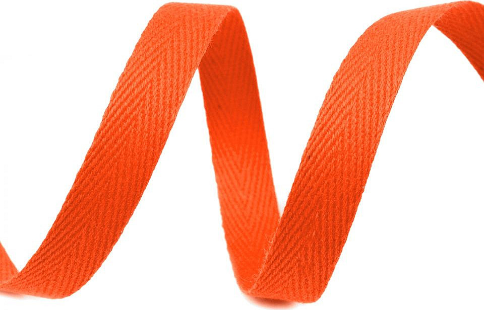 Keprovka - tkaloun šíře 10 mm Varianta: 4302 oranžová, Balení: 50 m