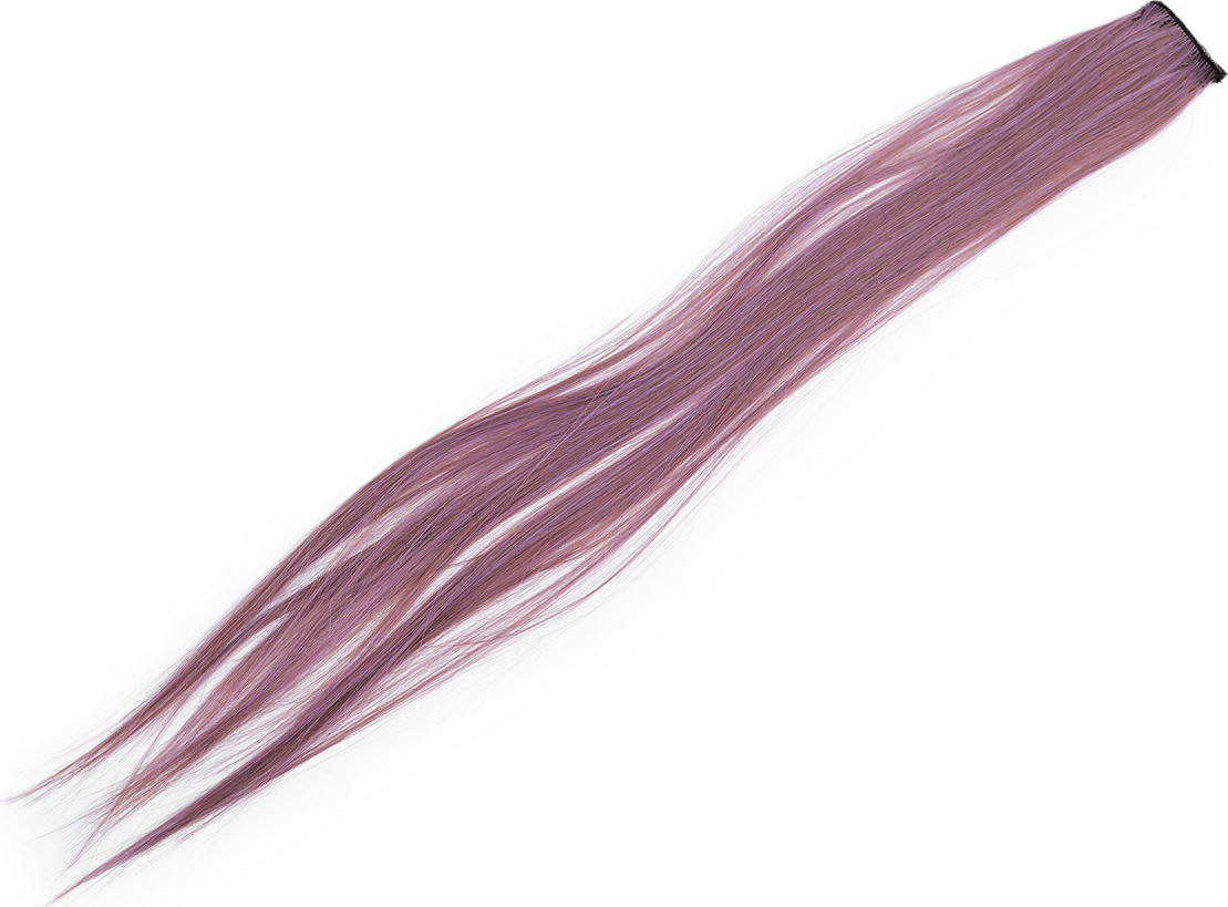 Pramen vlasů s clip-in hřebínkem Varianta: 2 fialovohnědá melír, Balení: 1 ks