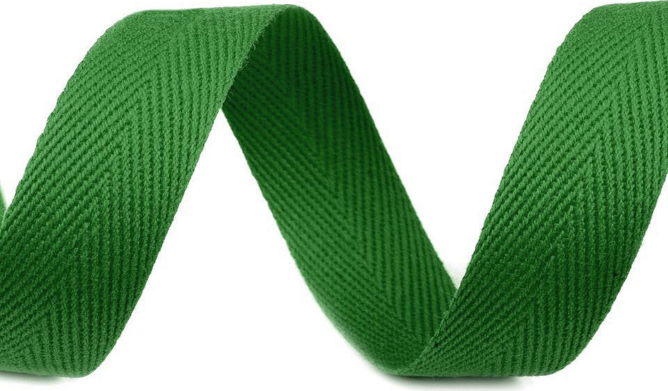 Keprovka - tkaloun šíře 20 mm Varianta: 8845 zelená pastelová, Balení: 50 m