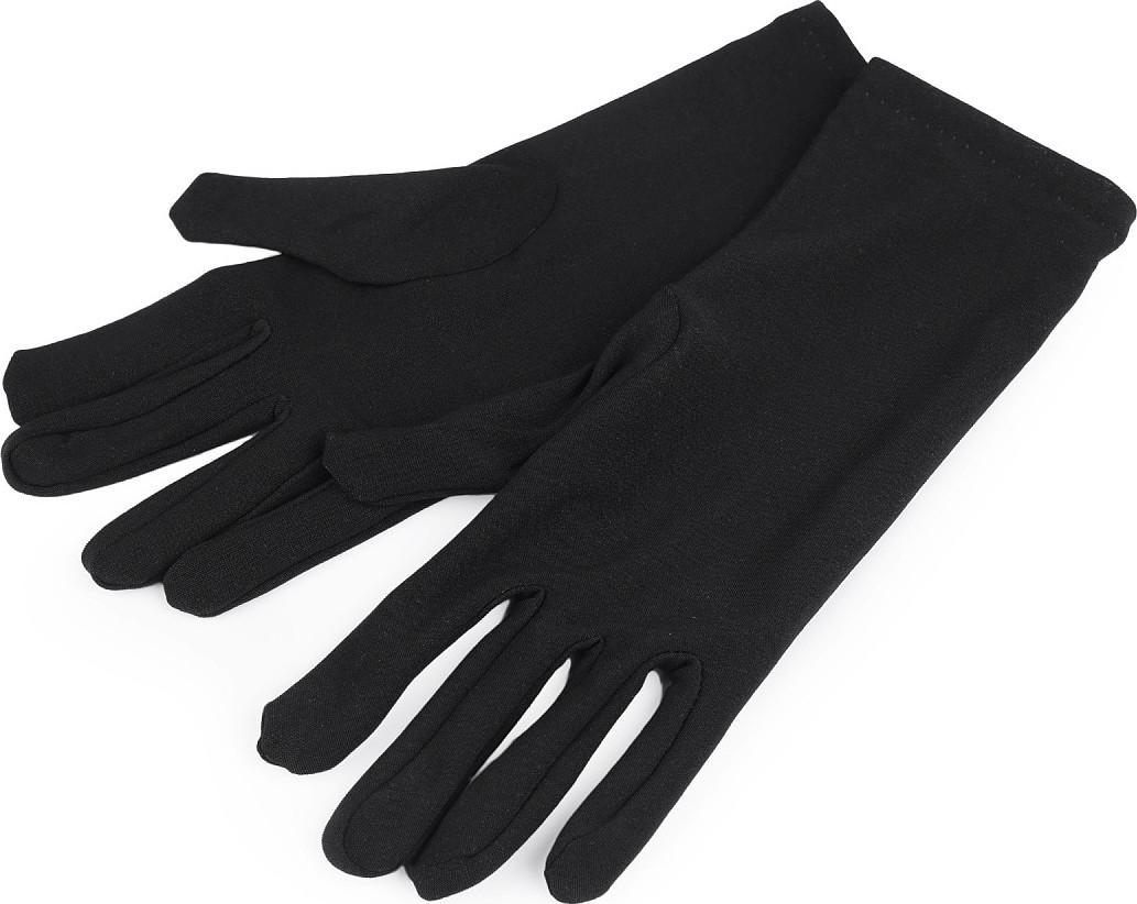 Společenské rukavice dámské Varianta: 5 (22-24cm) černá, Balení: 1 pár