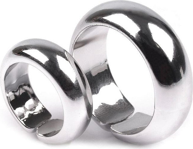 Dekorační svatební prsteny Varianta: 1 stříbrná, Balení: 20 pár