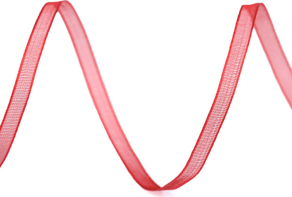 Monofilová stuha šíře 3 mm Varianta: 3 červená, Balení: 49.5 m