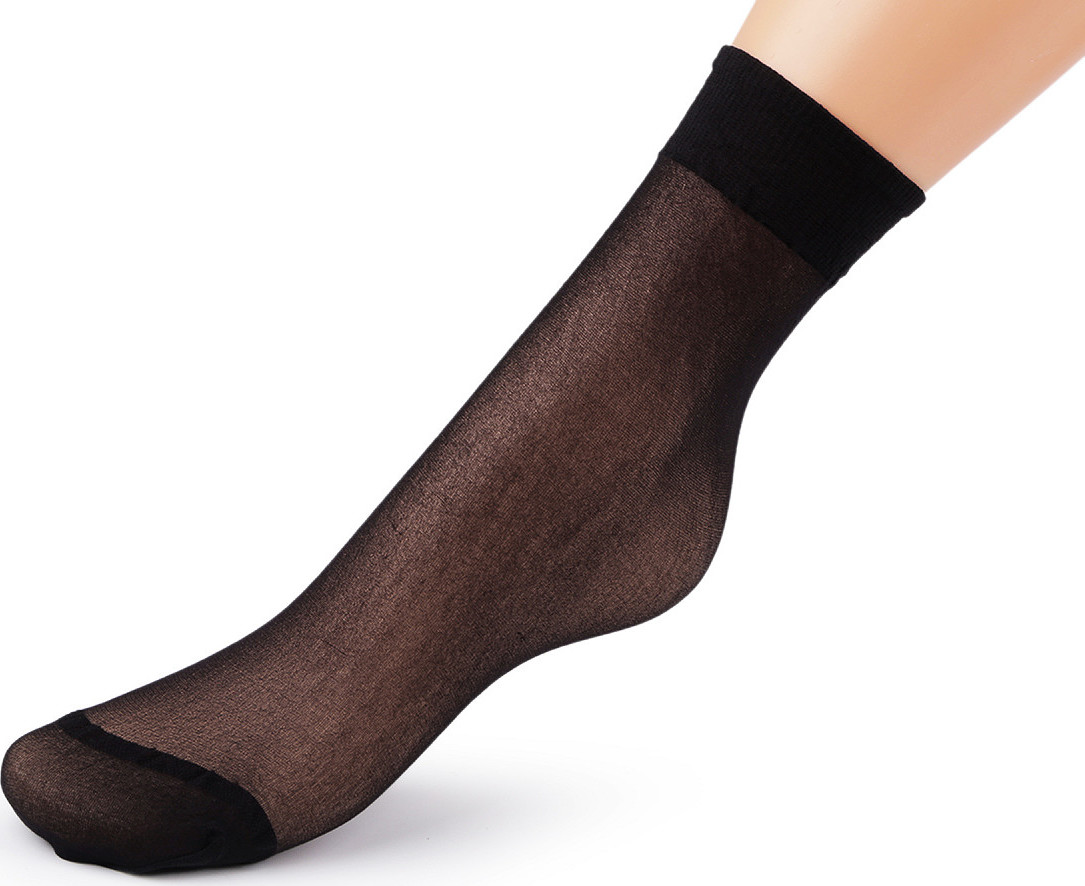 Silonové ponožky 20 den 5 párů Varianta: 999 Black, Balení: 1 krab.