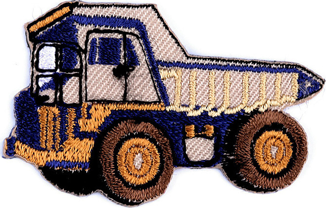 Nažehlovačka nákladní auto, traktor, bagr, vláček, míchačka Varianta: 15 béžová světlá náklaďák, Balení: 1 ks