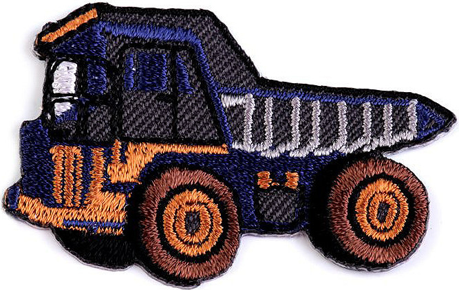 Nažehlovačka nákladní auto, traktor, bagr, vláček, míchačka Varianta: 6 šedá náklaďák, Balení: 1 ks