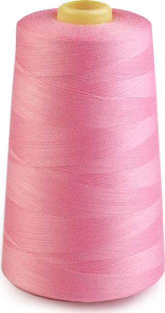 Polyesterové nitě pro overlocky i klasické šití návin 5000 yards PES 40/2 Varianta: 550 Candy Pink, Balení: 1 ks