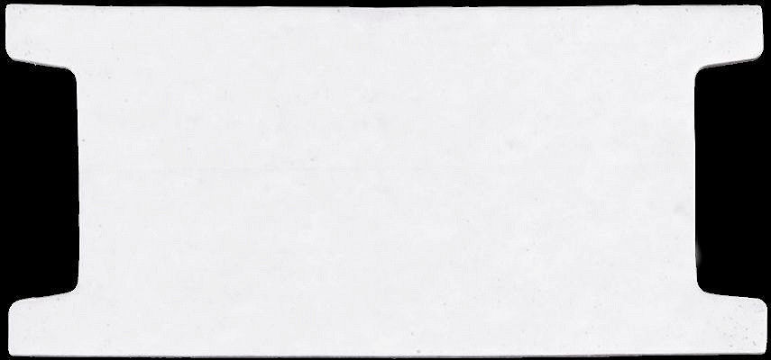Papírová karta 6,5x14 cm s výřezem Varianta: bílá, Balení: 100 ks