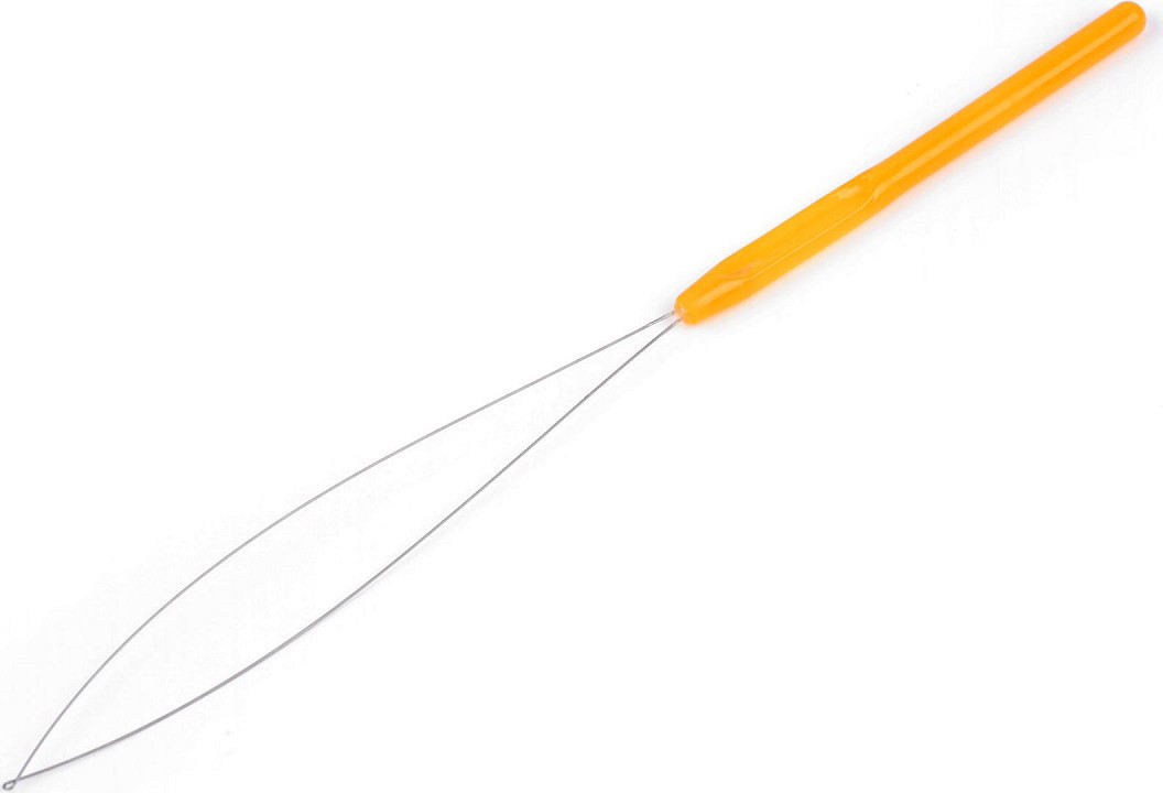 Navlékač nití / navlékací jehla délka 22 cm Varianta: 1 oranžová, Balení: 10 ks