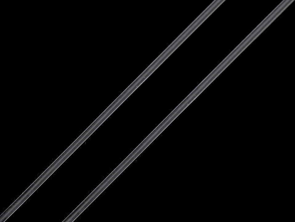 Pruženka / gumička kulatá Ø1 mm Varianta: transparent, Balení: 10 ks