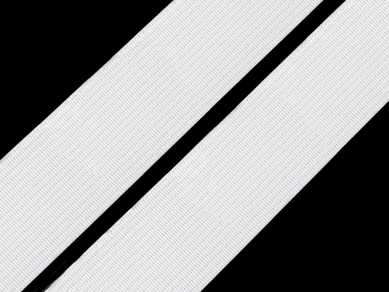 Pruženka hladká šíře 20 mm tkaná Varianta: 2 bílá, Balení: 25 m
