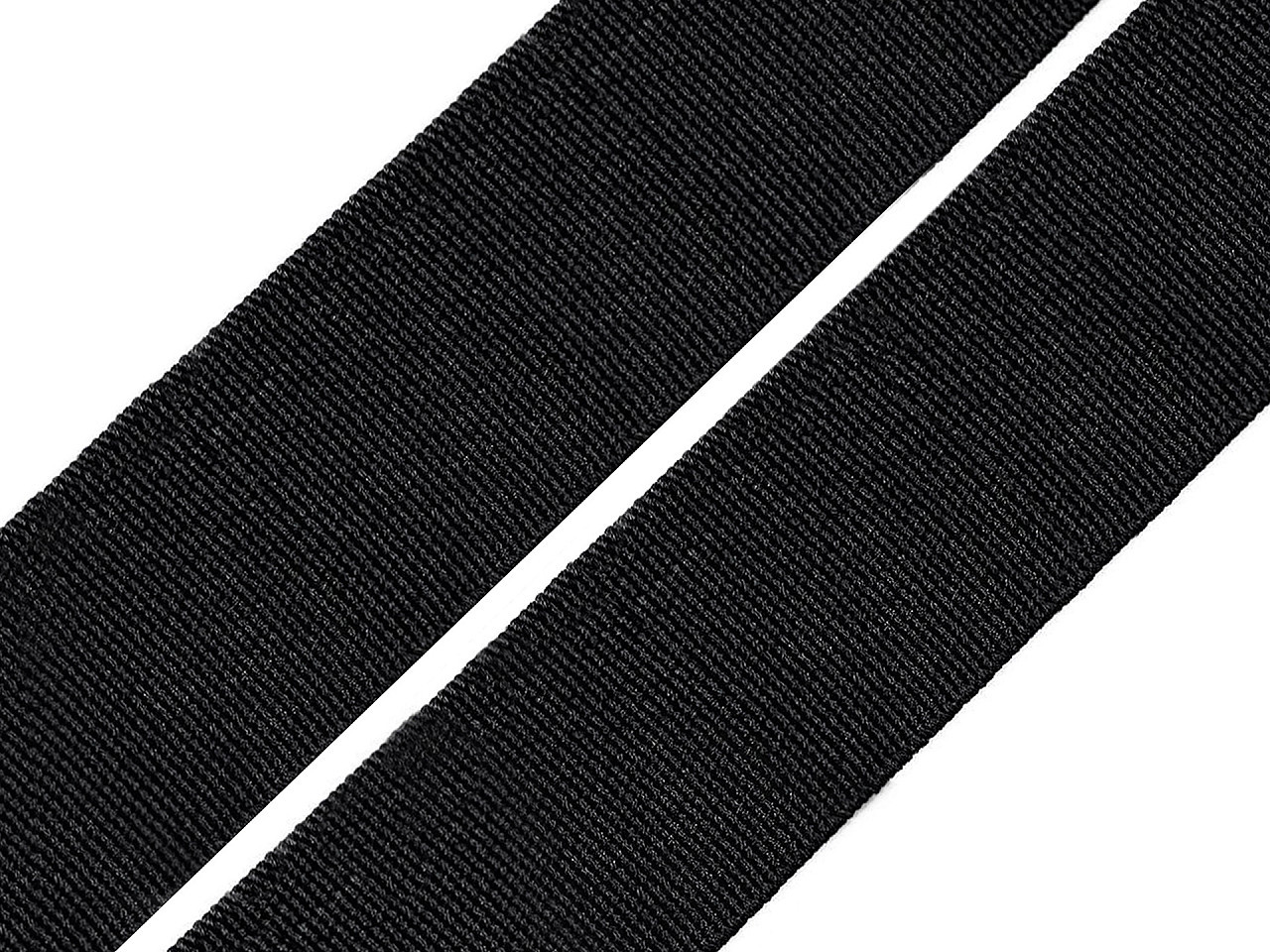Pruženka hladká šíře 25 mm tkaná Varianta: 1 černá, Balení: 25 m