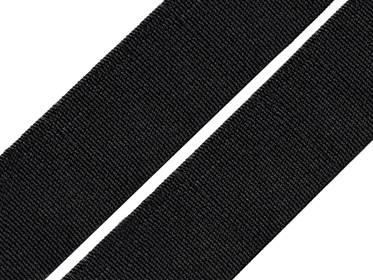 Pruženka hladká šíře 30 mm tkaná Varianta: 1 černá, Balení: 25 m