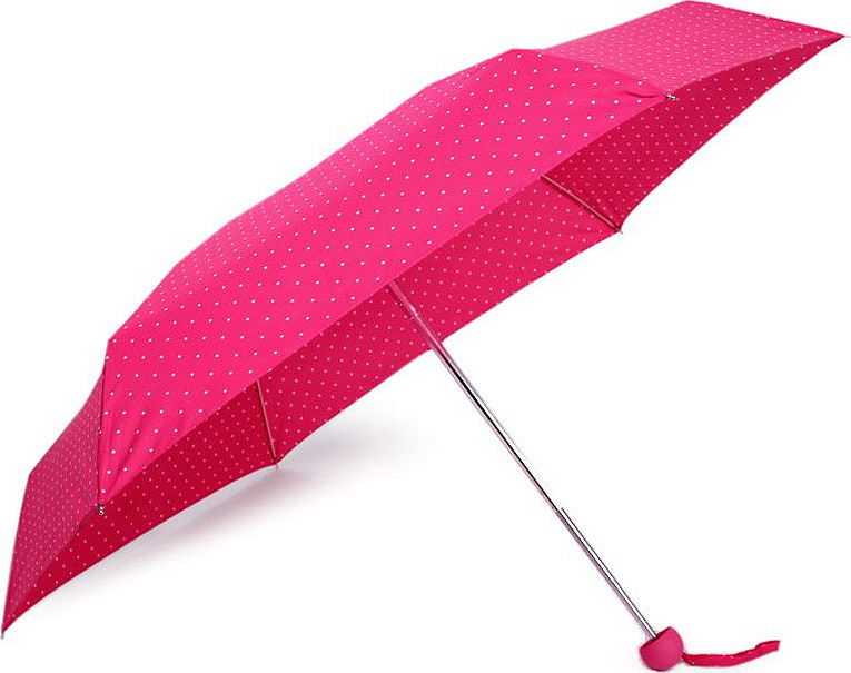 Skládací mini deštník s puntíky Varianta: 4 modrá tmavá, Balení: 1 ks