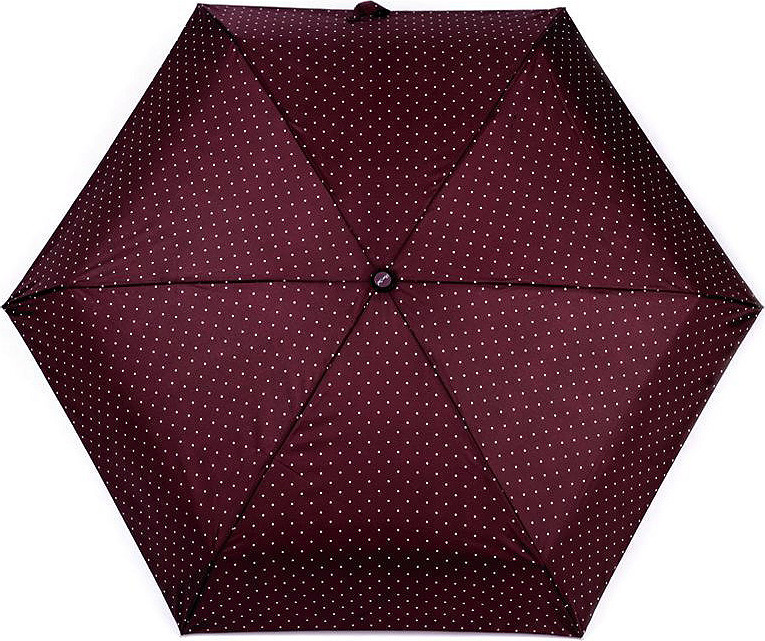 Skládací mini deštník s puntíky Varianta: 6 černá, Balení: 1 ks
