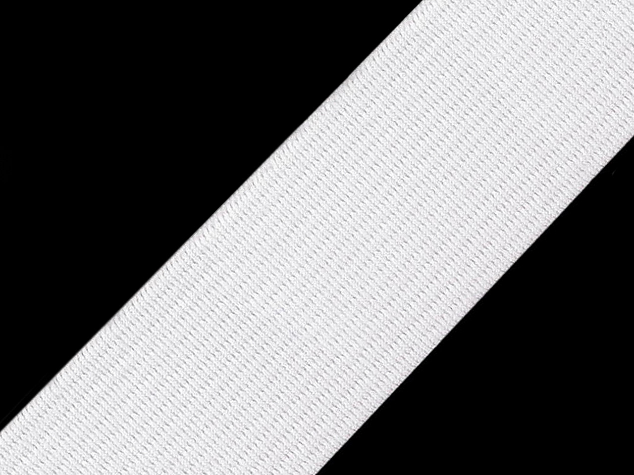 Pruženka hladká šíře 40 mm tkaná Varianta: 2 bílá, Balení: 25 m