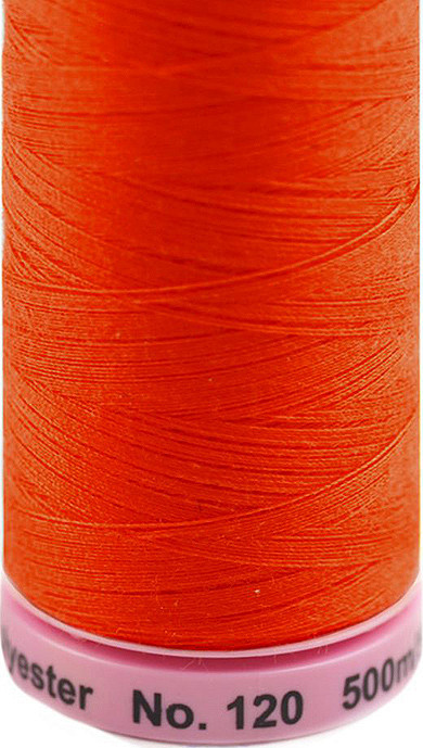 Polyesterové nitě návin 500 m Aspo Amann Varianta: 0450 Red Orange, Balení: 5 ks