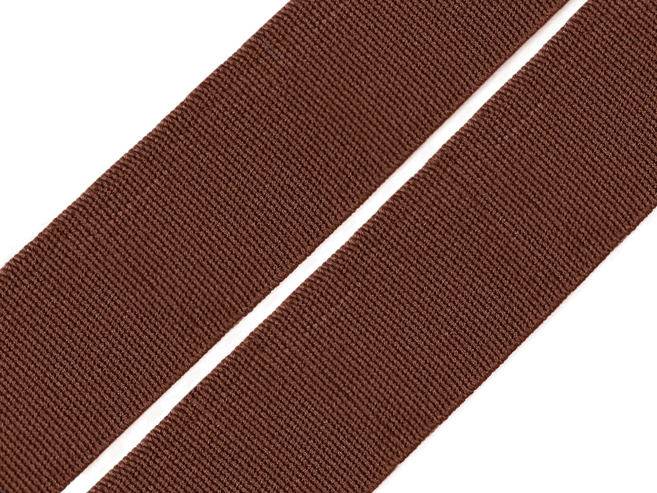 Pruženka hladká šíře 20 mm tkaná barevná Varianta: 7904 hnědá tmavá, Balení: 25 m
