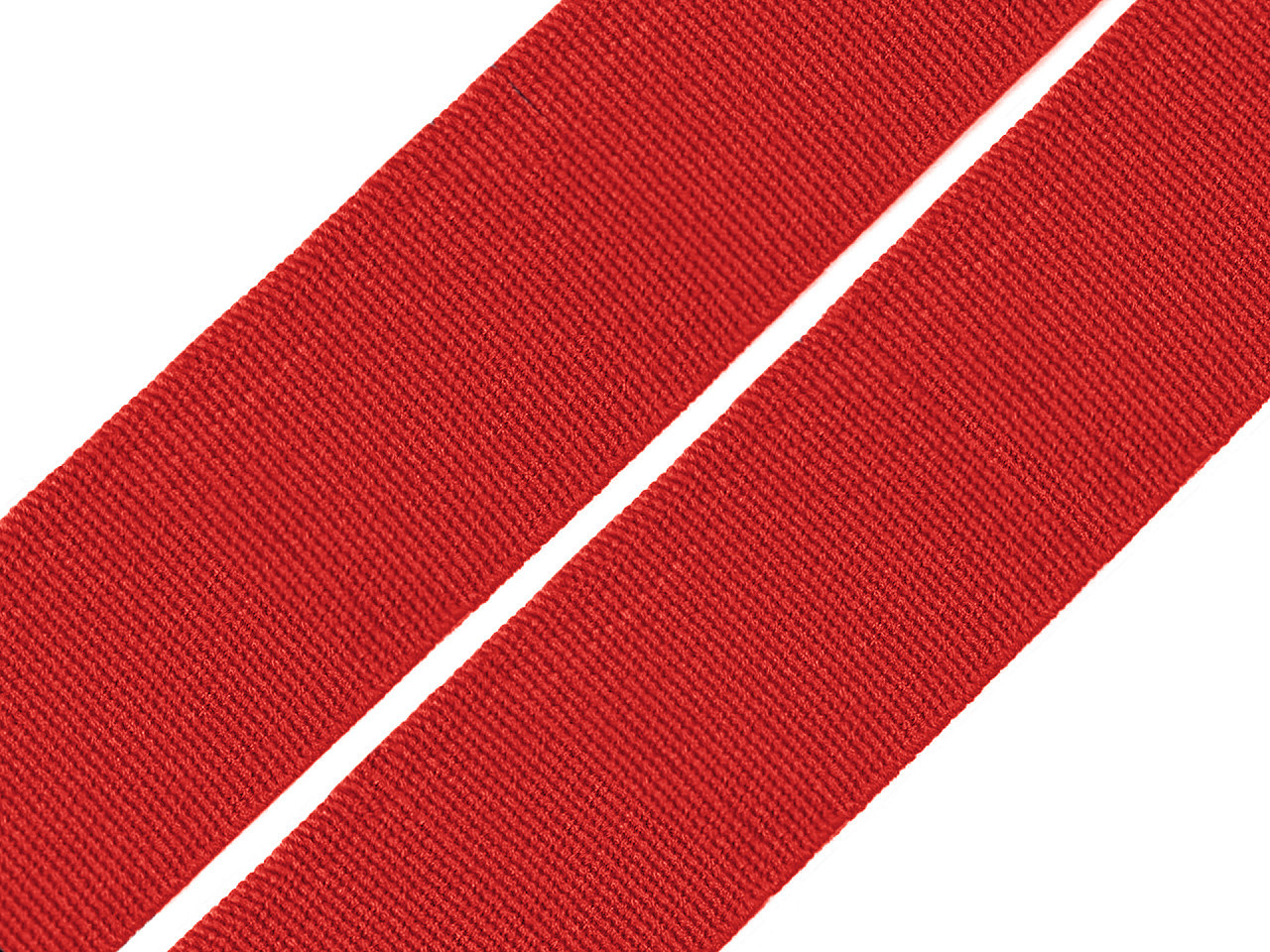 Pruženka hladká šíře 20 mm tkaná barevná Varianta: 7502 červená, Balení: 25 m