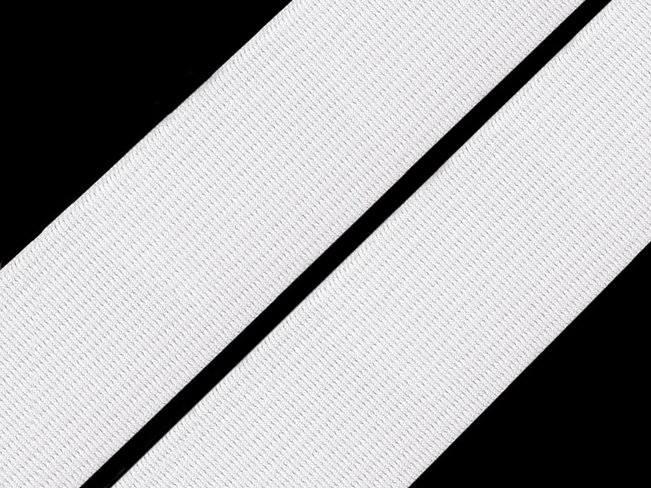 Pruženka hladká šíře 30 mm tkaná Varianta: 2 bílá, Balení: 25 m