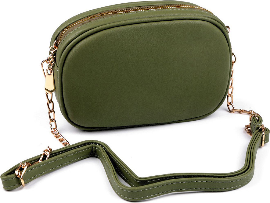 Dámská / dívčí kabelka crossbody 13,5x20 cm Varianta: 5 zelená khaki, Balení: 1 ks