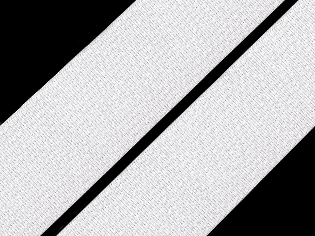 Pruženka hladká šíře 35 mm tkaná Varianta: 2 bílá, Balení: 25 m