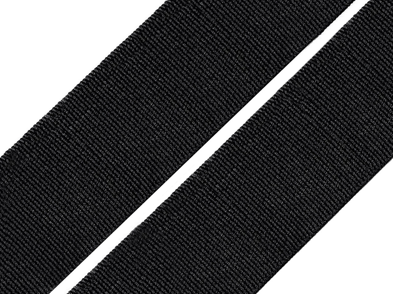 Pruženka hladká šíře 35 mm tkaná Varianta: 1 černá, Balení: 25 m