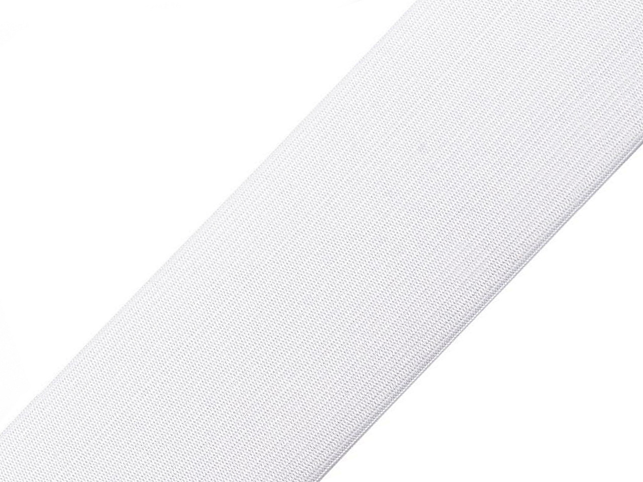 Pruženka hladká šíře 40 mm tkaná Varianta: bílá, Balení: 5 m