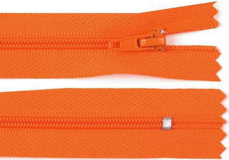 Spirálový zip šíře 3 mm délka 20 cm pinlock Varianta: 158 oranžová, Balení: 1 ks