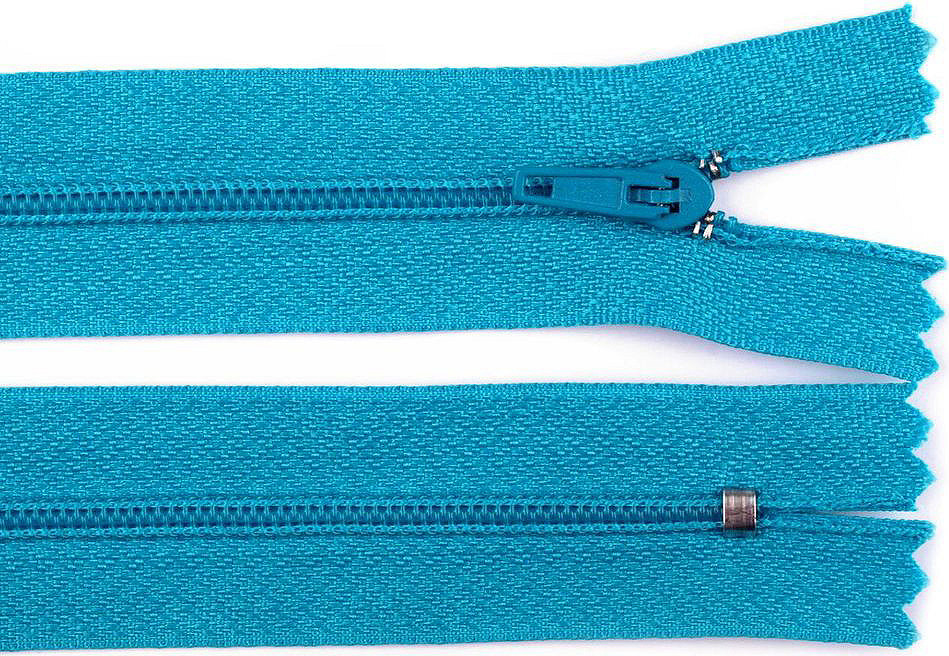 Spirálový zip šíře 3 mm délka 20 cm pinlock Varianta: 207 modrá tyrkys, Balení: 1 ks