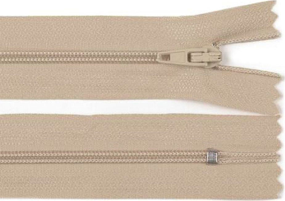 Spirálový zip šíře 3 mm délka 20 cm pinlock Varianta: 307 krémová, Balení: 1 ks