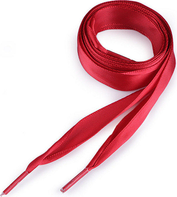 Saténové tkaničky do bot, tenisek a mikin délka 110 cm Varianta: 11 červená, Balení: 10 ks