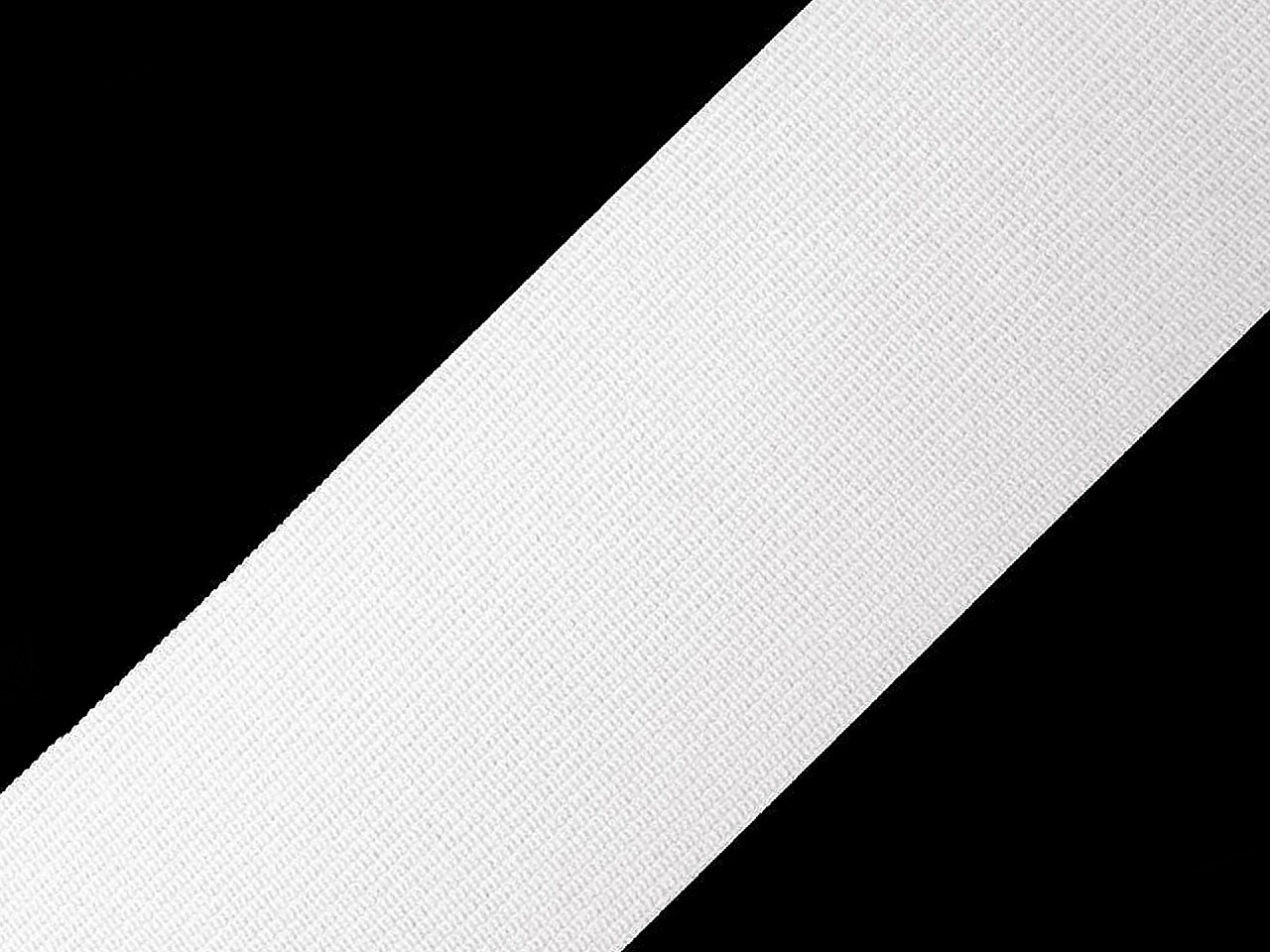 Pruženka hladká šíře 50 mm tkaná Varianta: 1101 bílá, Balení: 25 m