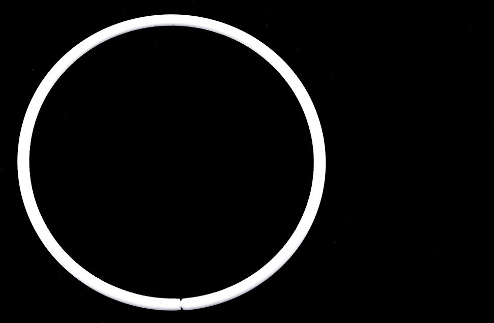 Kovový kruh na lapač snů / k dekorování Ø8 cm Varianta: bílá, Balení: 1 ks