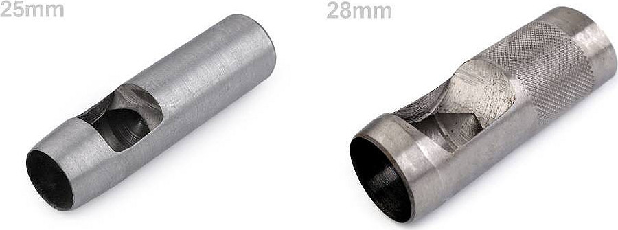 Výsečník / děrovač na látky Ø25 mm, Ø26 mm, Ø28 mm, Ø32 mm Varianta: 32 mm nikl, Balení: 1 ks