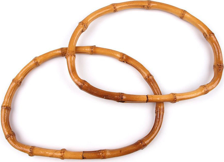 Bambusová ucha na tašky 14,5x19,5 cm Varianta: 2 bambus střední, Balení: 10 ks